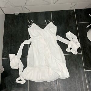 Lucy In The Sky Wrap Ruffle Dress